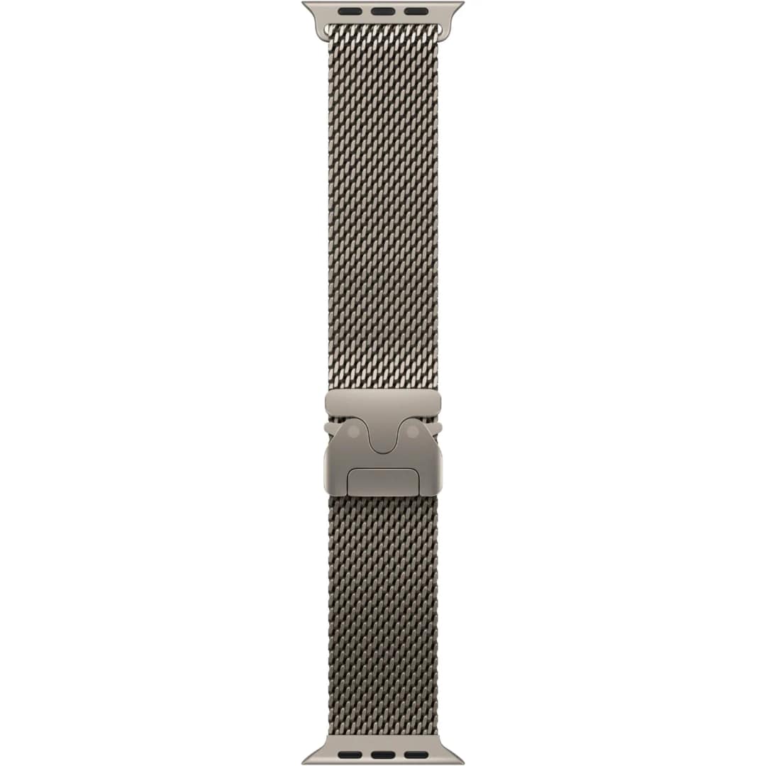 Смарт-часы Apple Watch Ultra 2 49mm Natural Titanium Case with Natural Titanium Milanese Loop L, Бежевый — фото 2