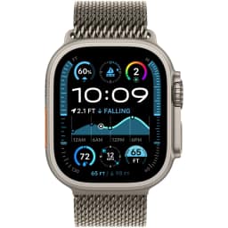 Смарт-часы Apple Watch Ultra 2 49mm Natural Titanium Case with Natural Titanium Milanese Loop L, Бежевый — фото 3
