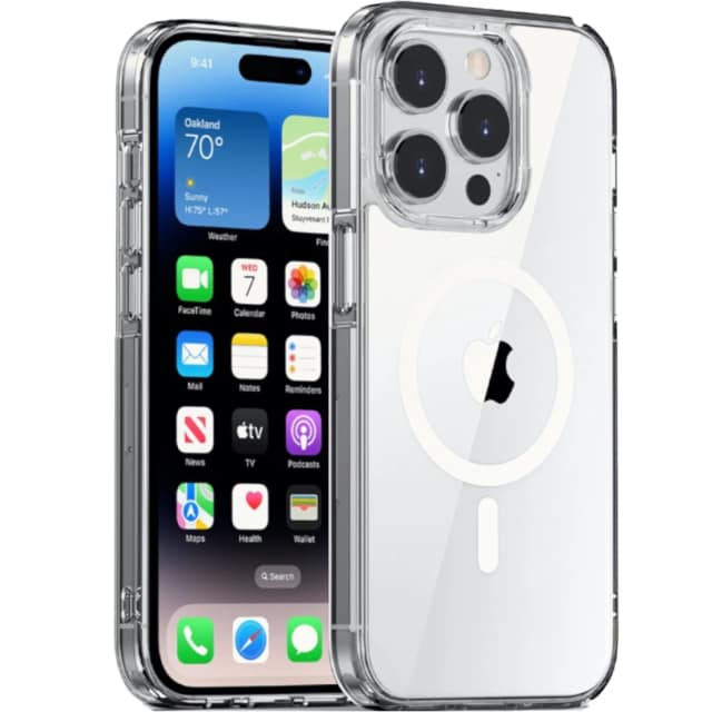 Чехол Gurdini Alba Series Protective with MagSafe для iPhone 15 Pro Max Clear, Прозрачный