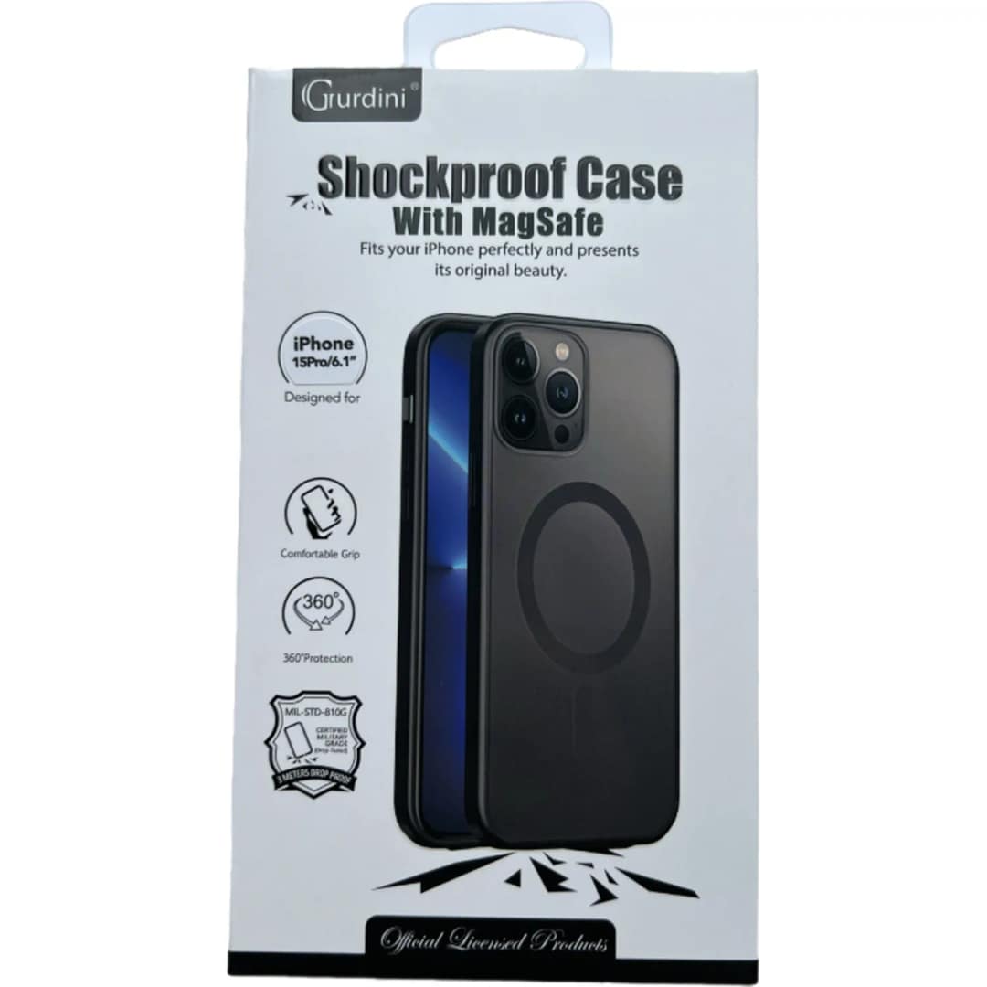 Чехол Gurdini Shockproof Case with MagSafe для iPhone 15 Pro Max Black — фото 2