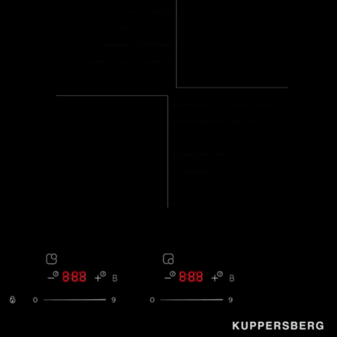 Индукционная варочная панель Kuppersberg ICI 616 Black, Черный — фото 3