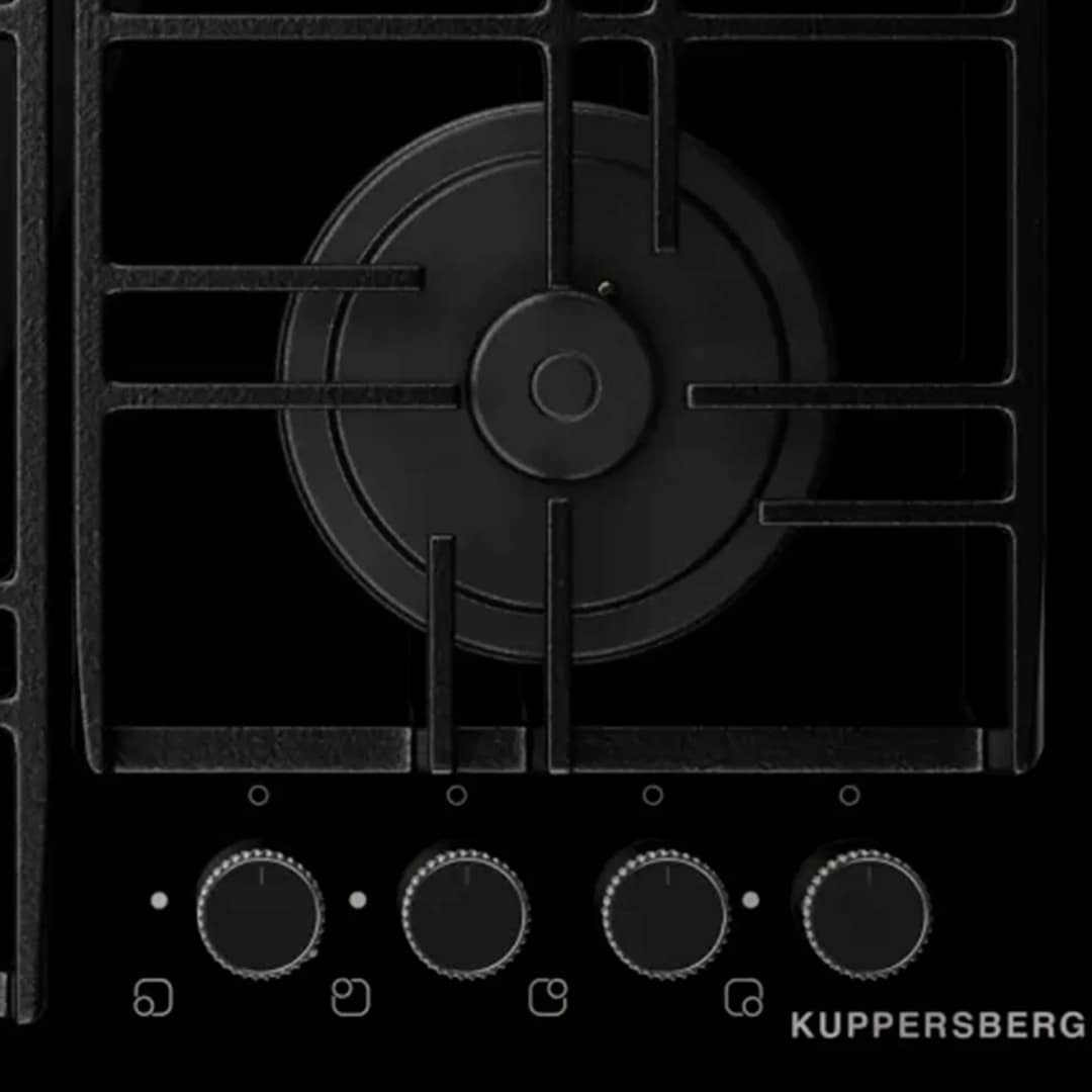 Газовая варочная панель Kuppersberg FG 69 B Black, Черный — фото 5