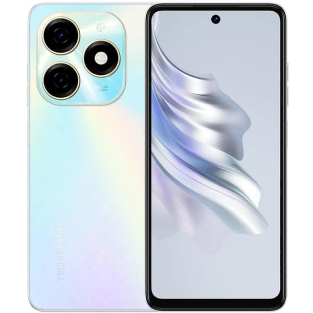 Смартфон Tecno Spark 20 8 White, Белый
