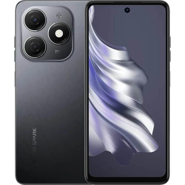 Смартфон Tecno Spark 20 8 Gravity Black, Черный