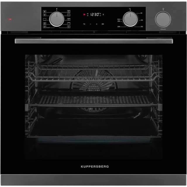 Электрический духовой шкаф Kuppersberg KSO 610 SG Black Gray, Черно-серый