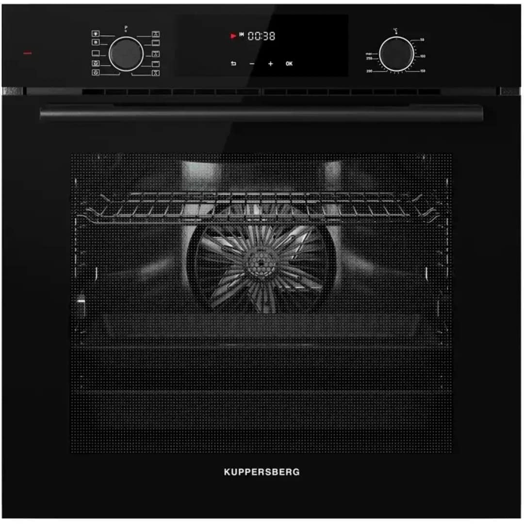 Электрический духовой шкаф Kuppersberg HF 609 B Black, Черный — фото 2