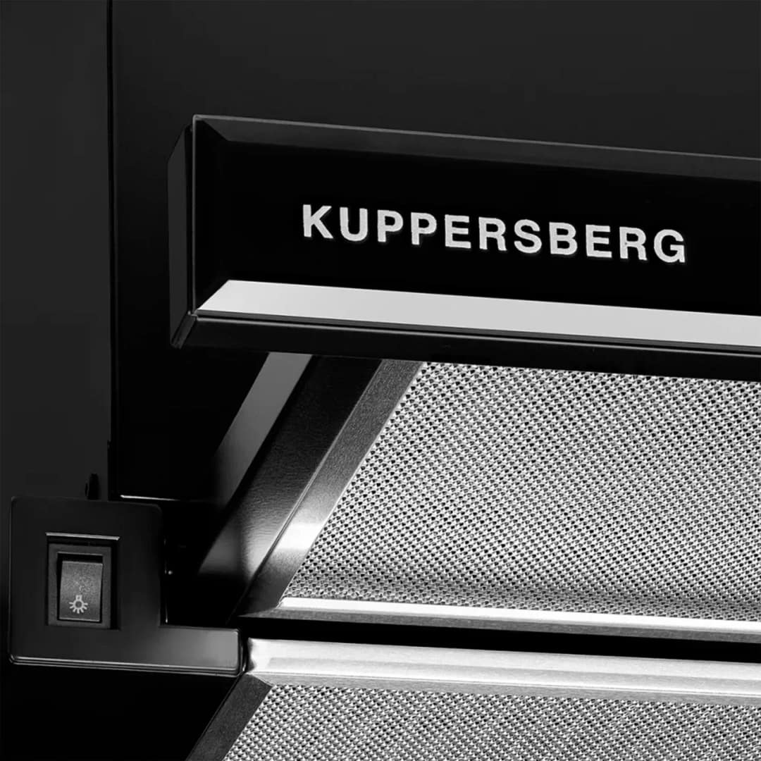 Встраиваемая вытяжка Kuppersberg SLIMTURBO Black, Черно-серебристый — фото 3
