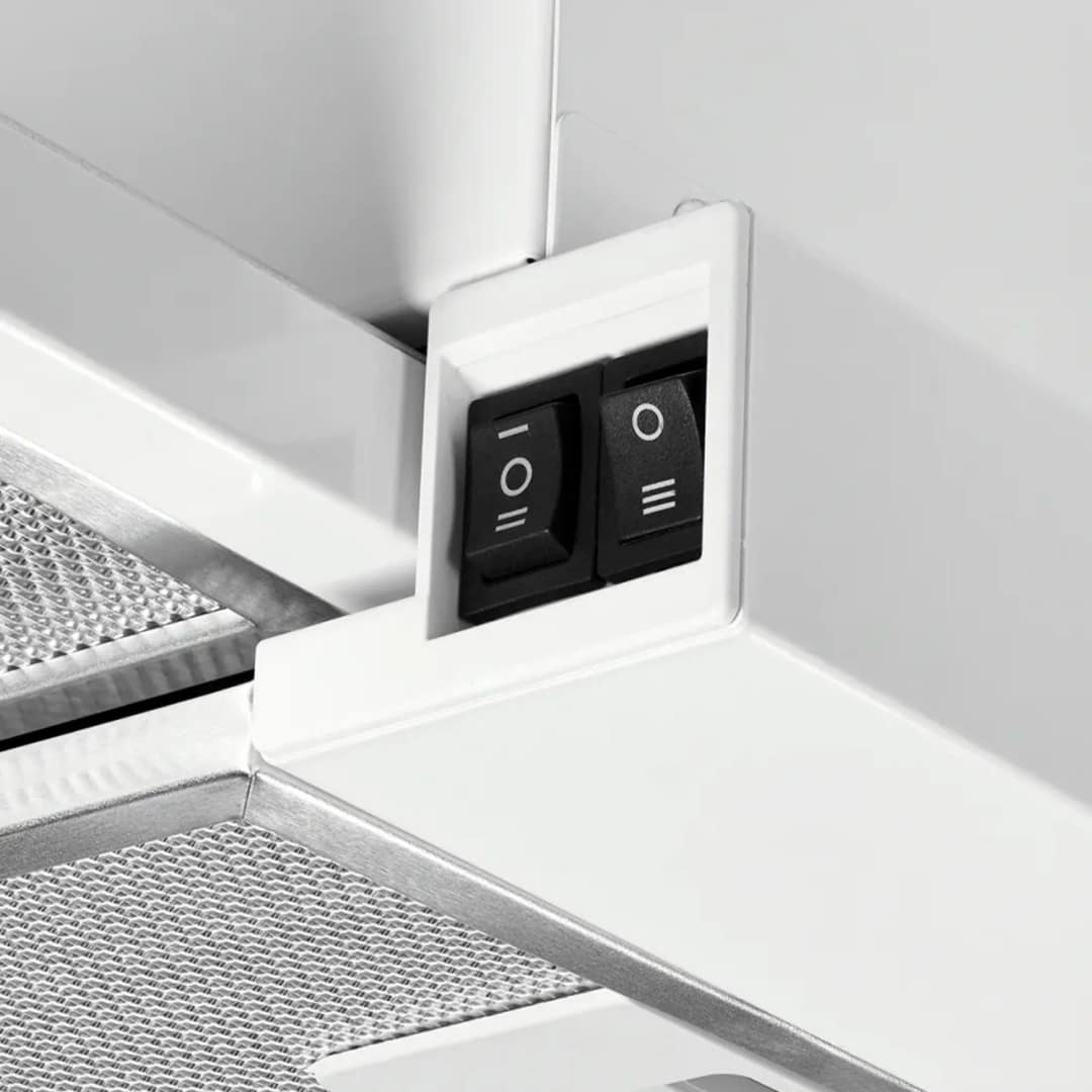 Встраиваемая вытяжка Kuppersberg Slimturbo 60 W White, Белый — фото 3