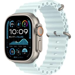 Смарт-часы Apple Watch Ultra 2 49mm Natural Titanium Case with Ice Blue Ocean Band, Голубой — фото 1
