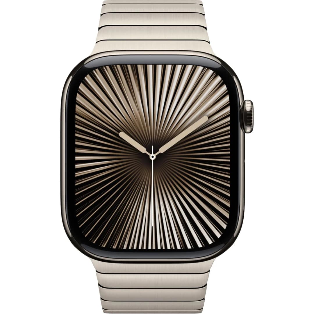 Смарт-часы Apple Watch Series 10 46mm Natural Titanium Case with Natural Link Bracelet, Бежевый — фото 3