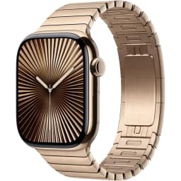 Смарт-часы Apple Watch Series 10 46mm Gold Titanium Case with Gold Link Bracelet, Золотистый — фото 1