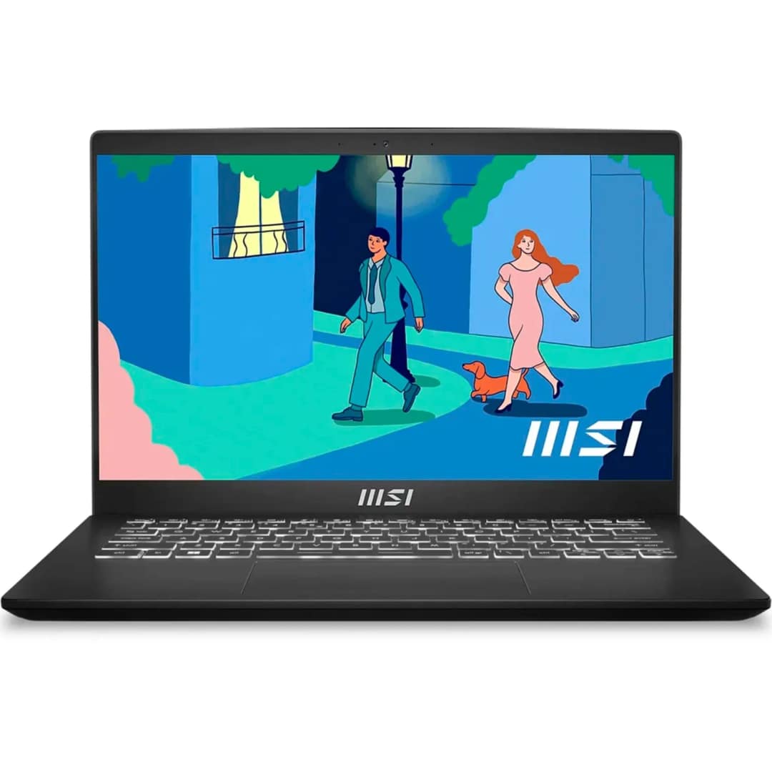 Ноутбук MSI Modern 14 C5M-012RU 14 FHD IPS R5-5625U SSD Black, Черный — фото 2