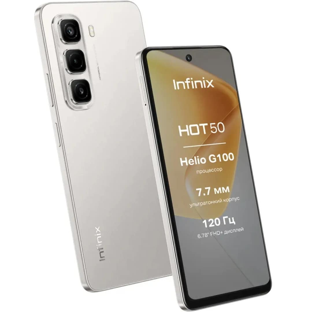 Смартфон Infinix Hot 50 6 Grey, Titanium — фото 2