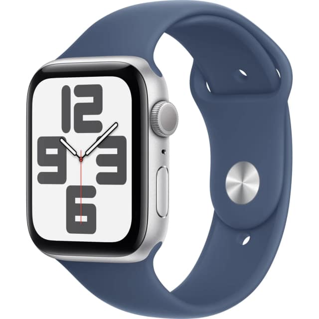 Смарт-часы Apple Watch SE 40mm Silver Aluminium Case with Denim Sport Band M L, Midnight Blue