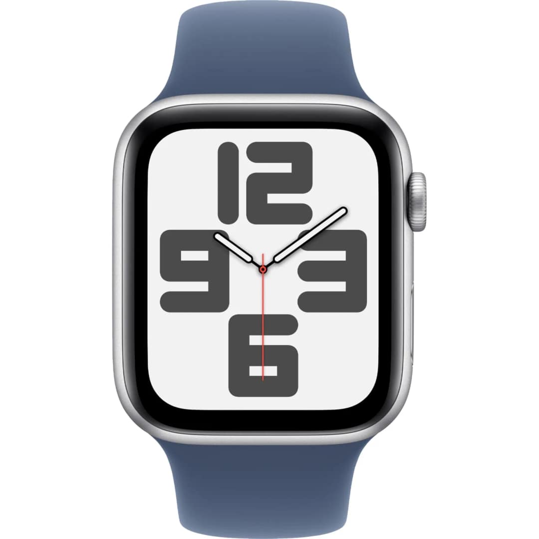 Смарт-часы Apple Watch SE 40mm Silver Aluminium Case with Denim Sport Band M L, Midnight Blue — фото 3