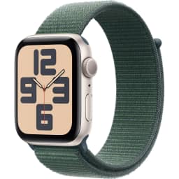 Смарт-часы Apple Watch SE 44mm Starlight Aluminium Case with Lake Sport Loop, Green — фото 1