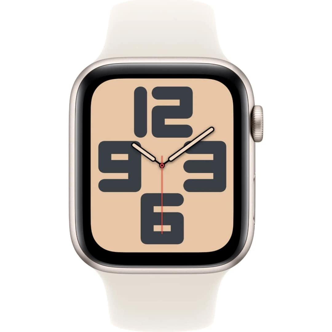 Смарт-часы Apple Watch SE 44mm Aluminium Case with Sport Band M L, Starlight — фото 3
