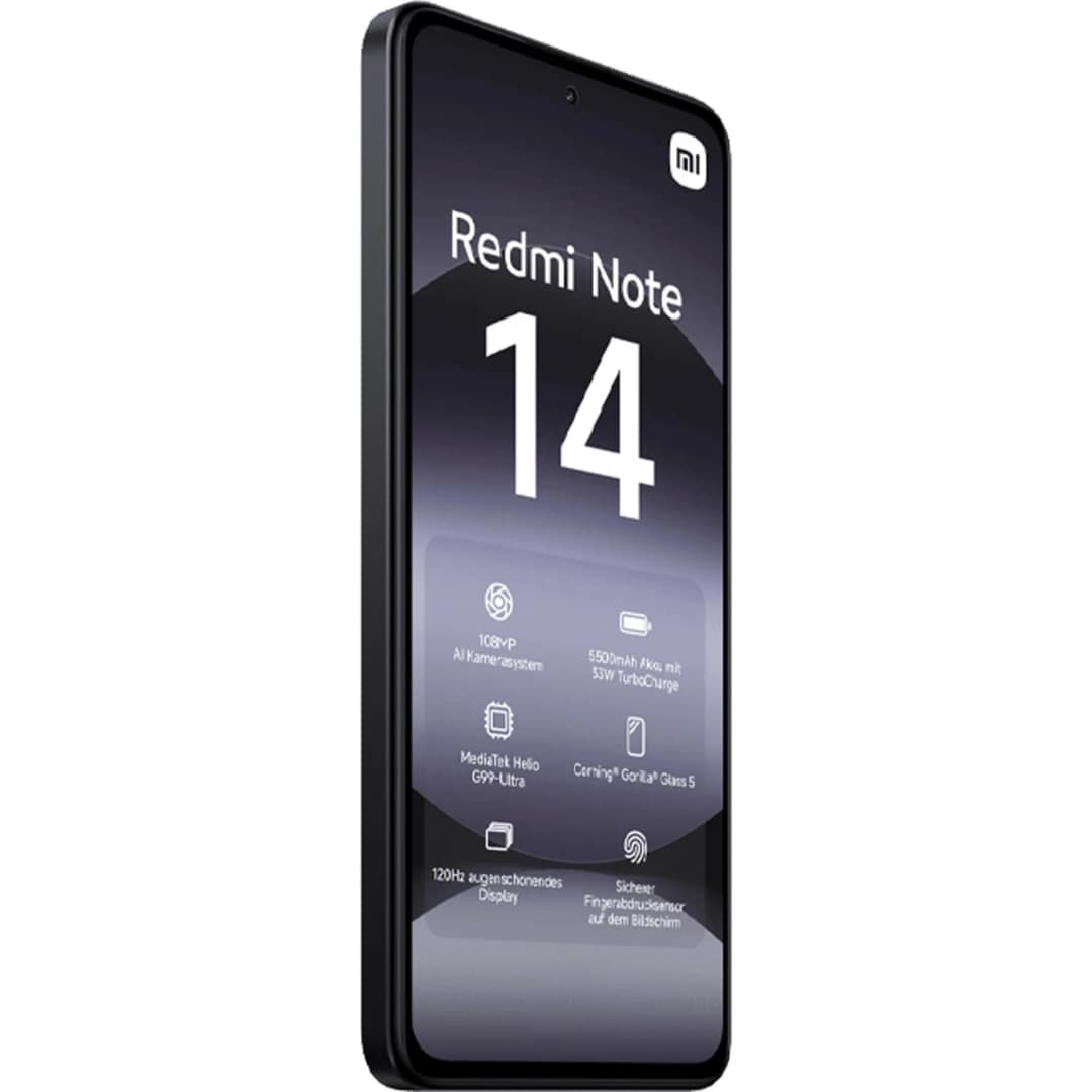 Смартфон Xiaomi Redmi Note 14 4G 8 EAC, Midnight Black — фото 5