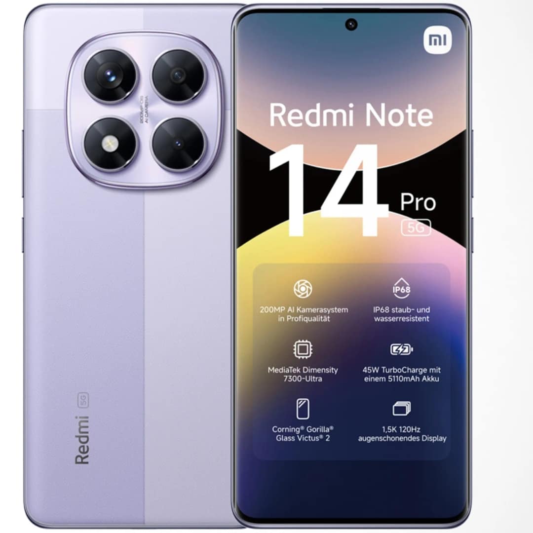 Смартфон Xiaomi Redmi Note 14 Pro 5G 8 Global Version, Lavender Purple — фото 2