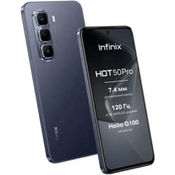 Смартфон Infinix Hot 50 Pro 8 Sleek, Black — фото 3