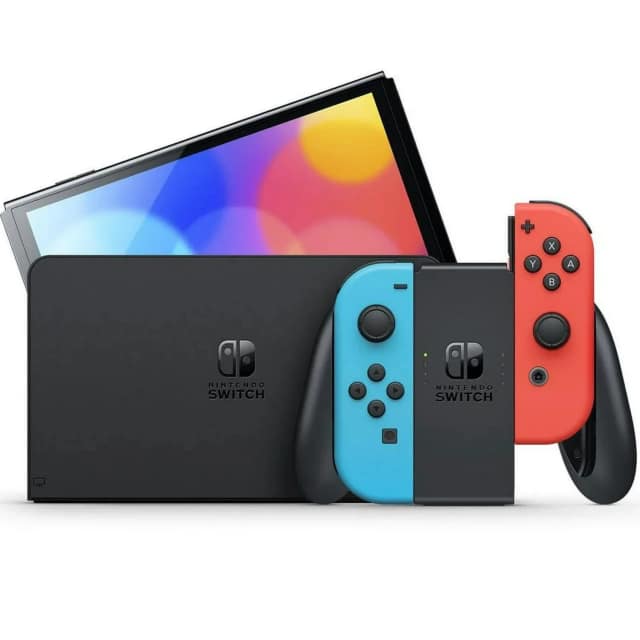 Игровая приставка Nintendo Switch OLED, Neon Blue/Neon Red