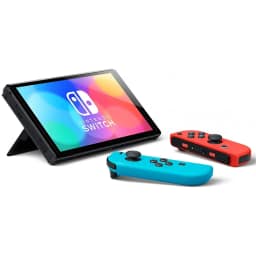Игровая приставка Nintendo Switch OLED, Neon Blue/Neon Red — фото 3