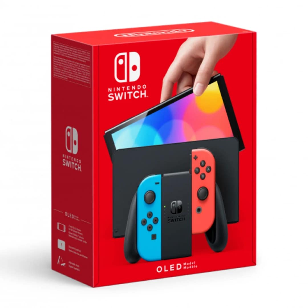 Игровая приставка Nintendo Switch OLED, Neon Blue/Neon Red — фото 6