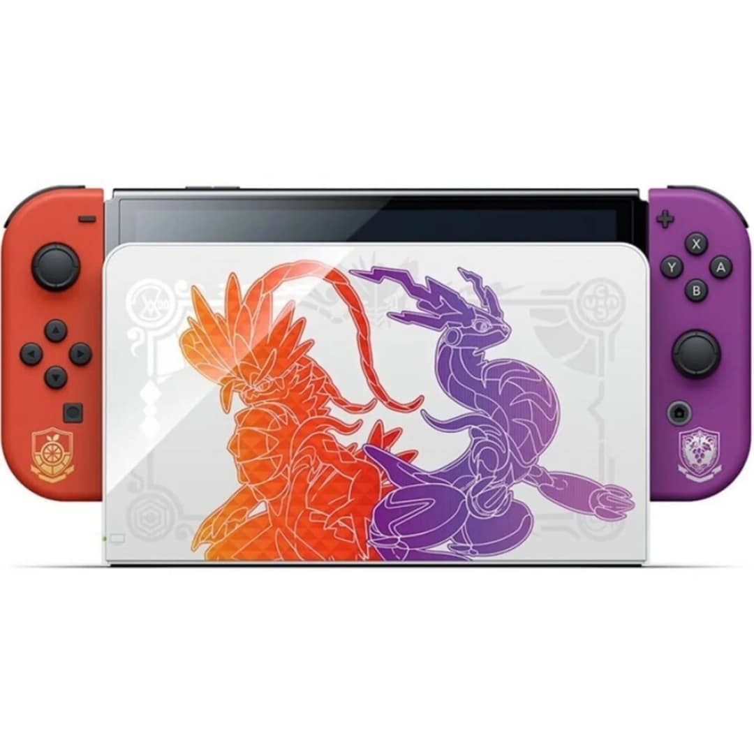 Игровая приставка Nintendo Switch OLED, Pokemon Scarlet &amp; Violet Edition — фото 3