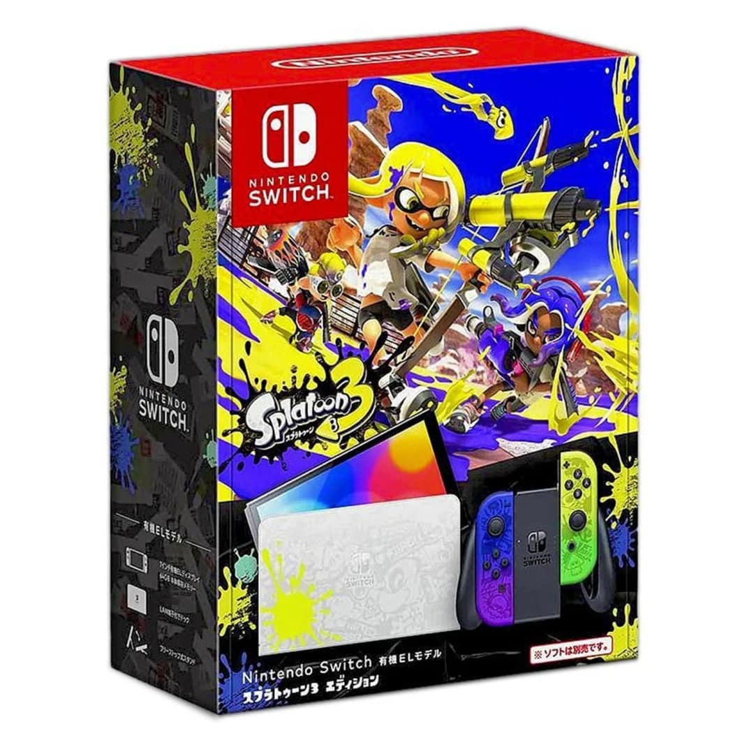 Игровая приставка Nintendo Switch OLED, Splatoon 3 Edition — фото 6