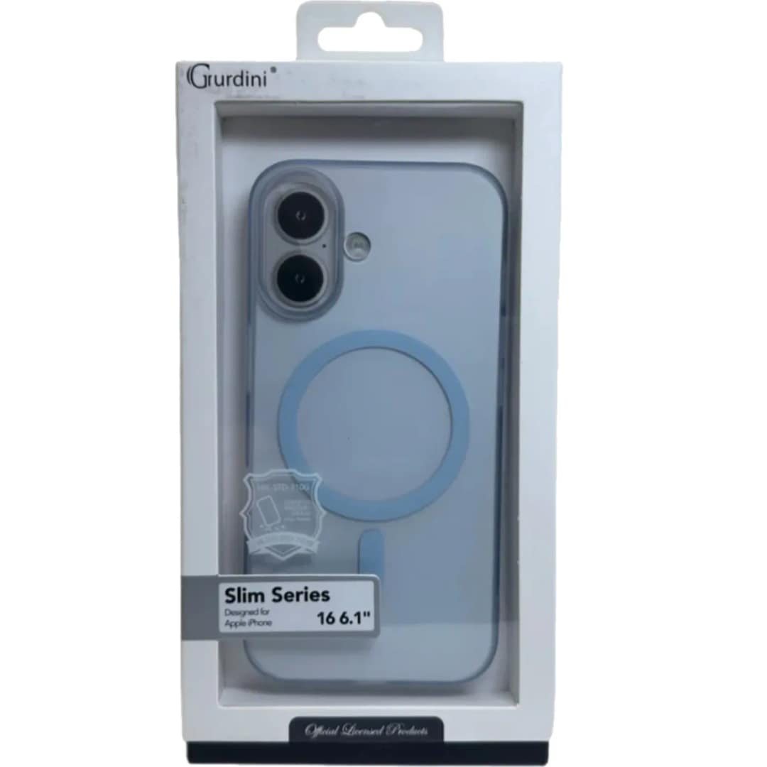 Чехол Gurdini Slim Series with MagSafe для iPhone 16, Blue — фото 2