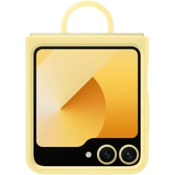 Чехол Samsung Silicone Case with Ring для Galaxy Z Flip6, Yellow — фото 2