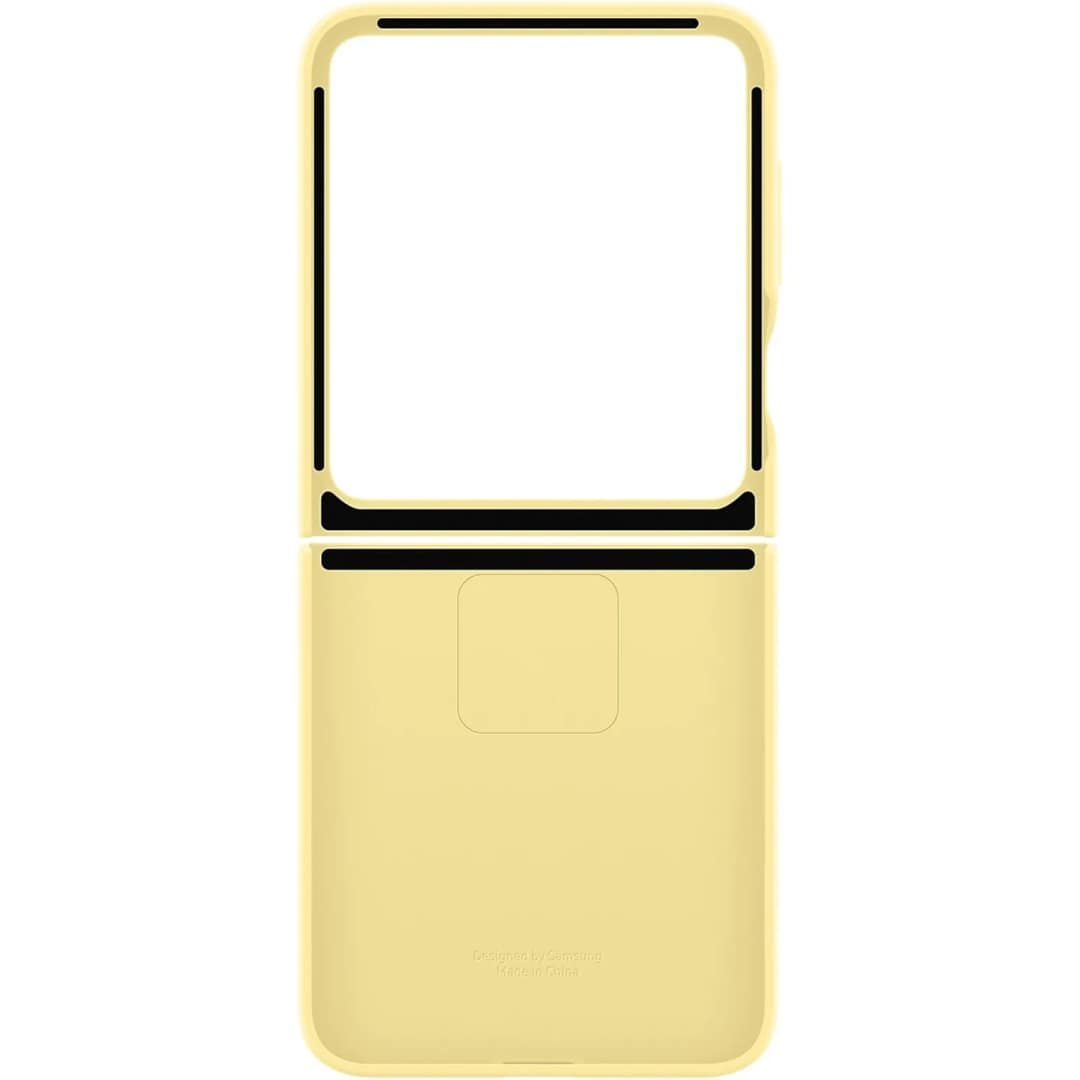 Чехол Samsung Silicone Case with Ring для Galaxy Z Flip6, Yellow — фото 6