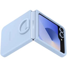 Чехол Samsung Silicone Case with Ring для Galaxy Z Flip6, Light Blue — фото 2