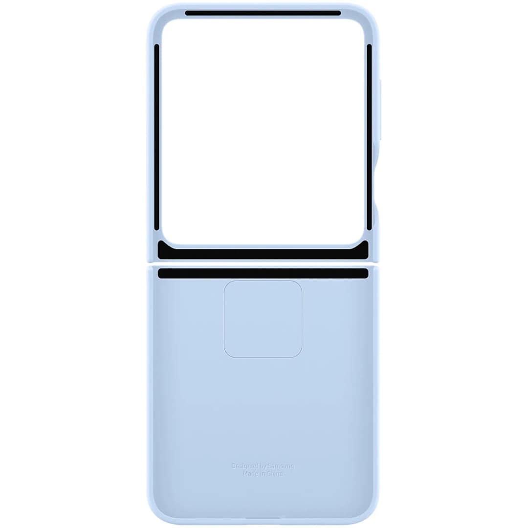 Чехол Samsung Silicone Case with Ring для Galaxy Z Flip6, Light Blue — фото 6
