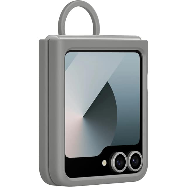 Чехол Samsung Silicone Case with Ring для Galaxy Z Flip6, Gray