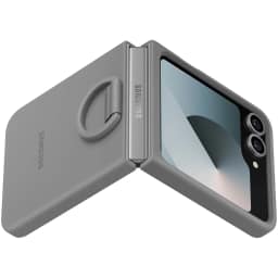 Чехол Samsung Silicone Case with Ring для Galaxy Z Flip6, Gray — фото 2