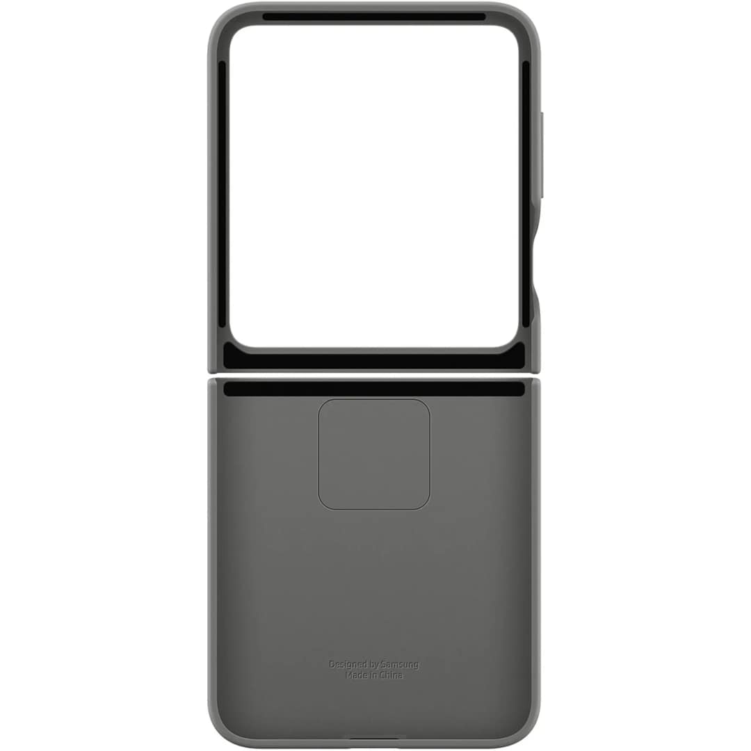 Чехол Samsung Silicone Case with Ring для Galaxy Z Flip6, Gray — фото 6