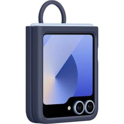 Чехол Samsung Silicone Case with Ring для Galaxy Z Flip6, Blue — фото 1