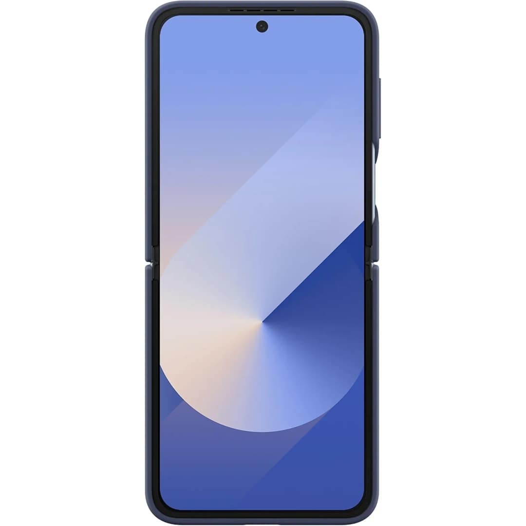 Чехол Samsung Silicone Case with Ring для Galaxy Z Flip6, Blue — фото 5