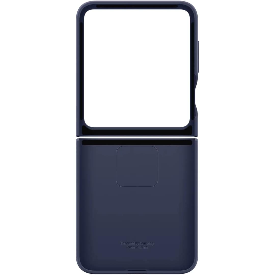 Чехол Samsung Silicone Case with Ring для Galaxy Z Flip6, Blue — фото 6