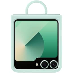 Чехол Samsung Silicone Case with Ring для Galaxy Z Flip6, Mint Green — фото 3