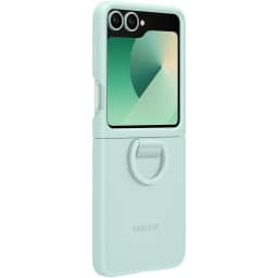 Чехол Samsung Silicone Case with Ring для Galaxy Z Flip6, Mint Green — фото 4
