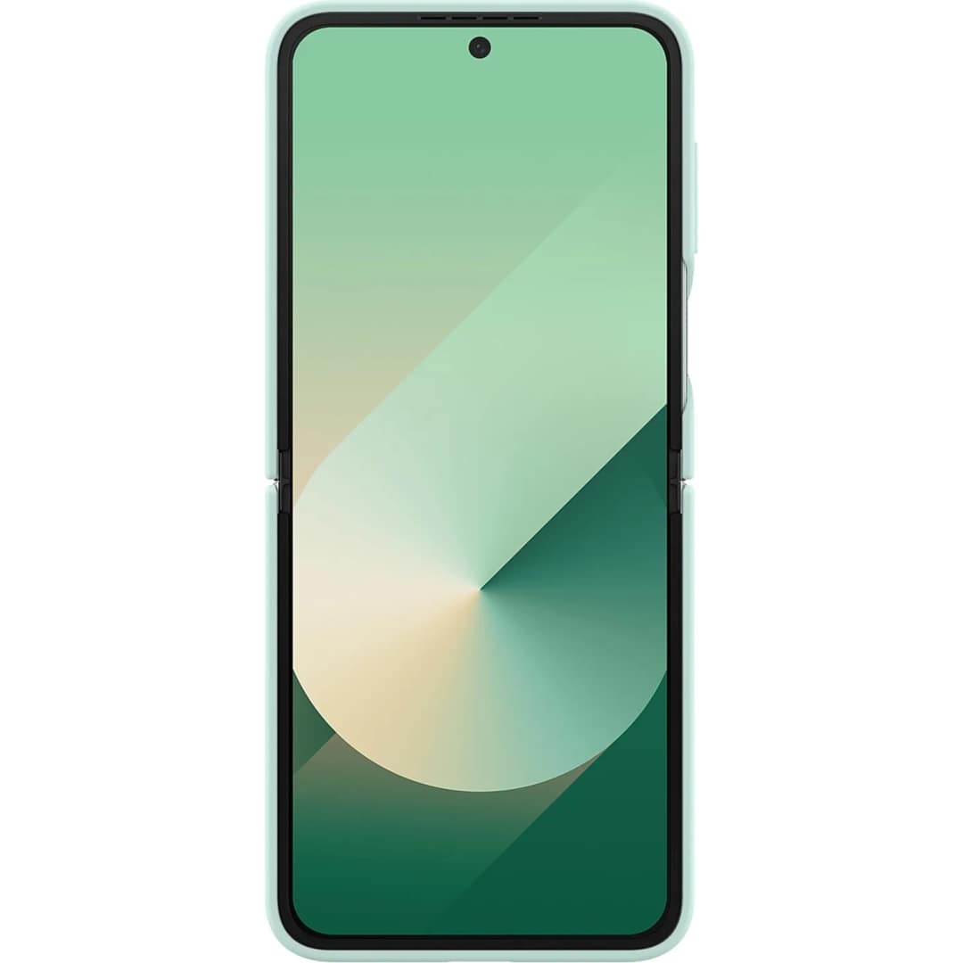 Чехол Samsung Silicone Case with Ring для Galaxy Z Flip6, Mint Green — фото 5