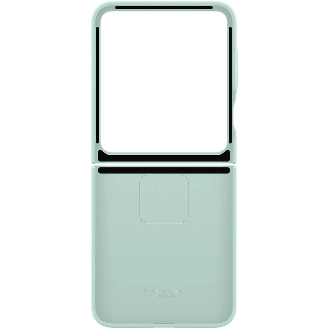 Чехол Samsung Silicone Case with Ring для Galaxy Z Flip6, Mint Green — фото 6