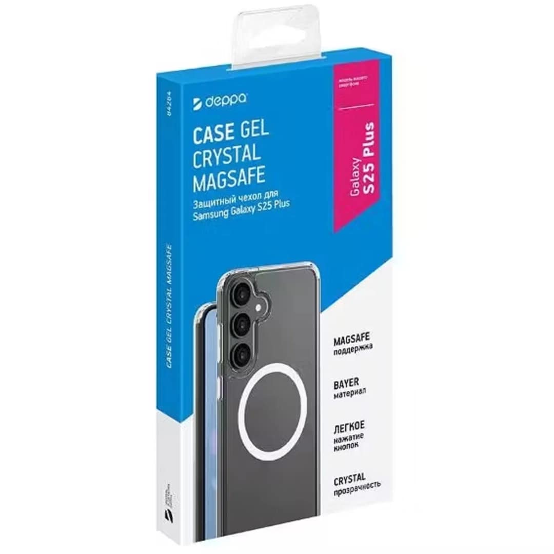 Чехол Deppa Gel Crystal MagSafe для Samsung Galaxy S25 Plus 84264 Clear — фото 2