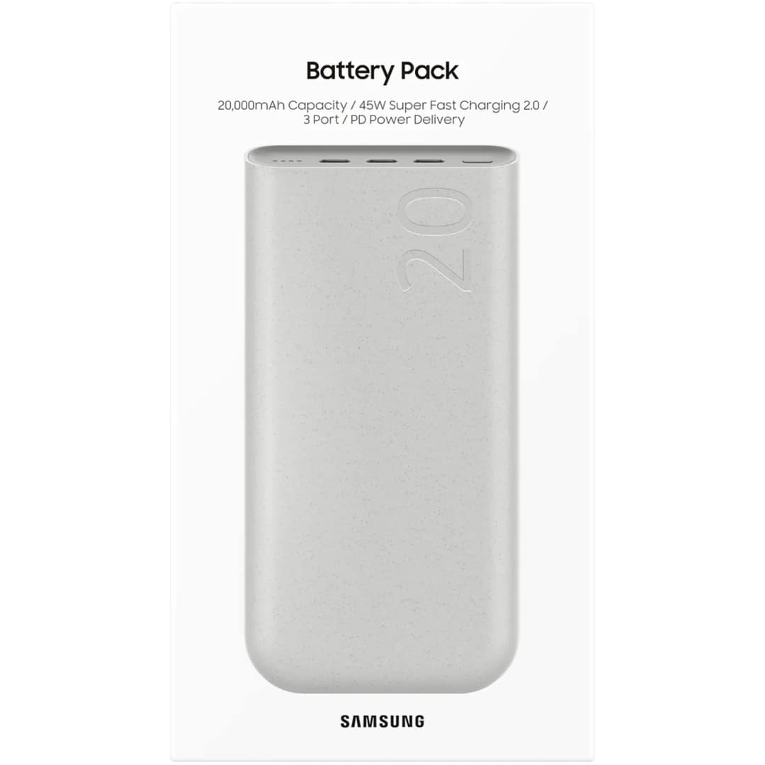 Внешний аккумулятор Samsung EB-P4520 20000 mAh Beige — фото 7