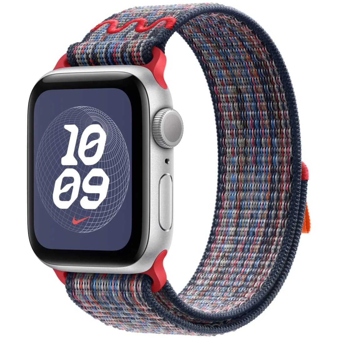 Ремешок Apple Watch 42mm Nike Sport Loop, Blue/Red — фото 2