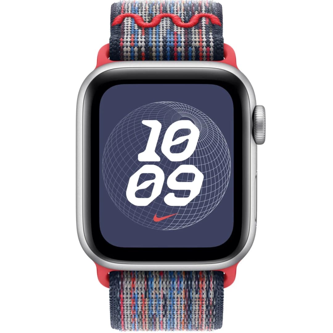 Ремешок Apple Watch 42mm Nike Sport Loop, Blue/Red — фото 3
