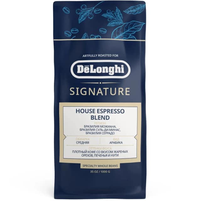 Кофе зерновой DeLonghi House Blend 1 Kg