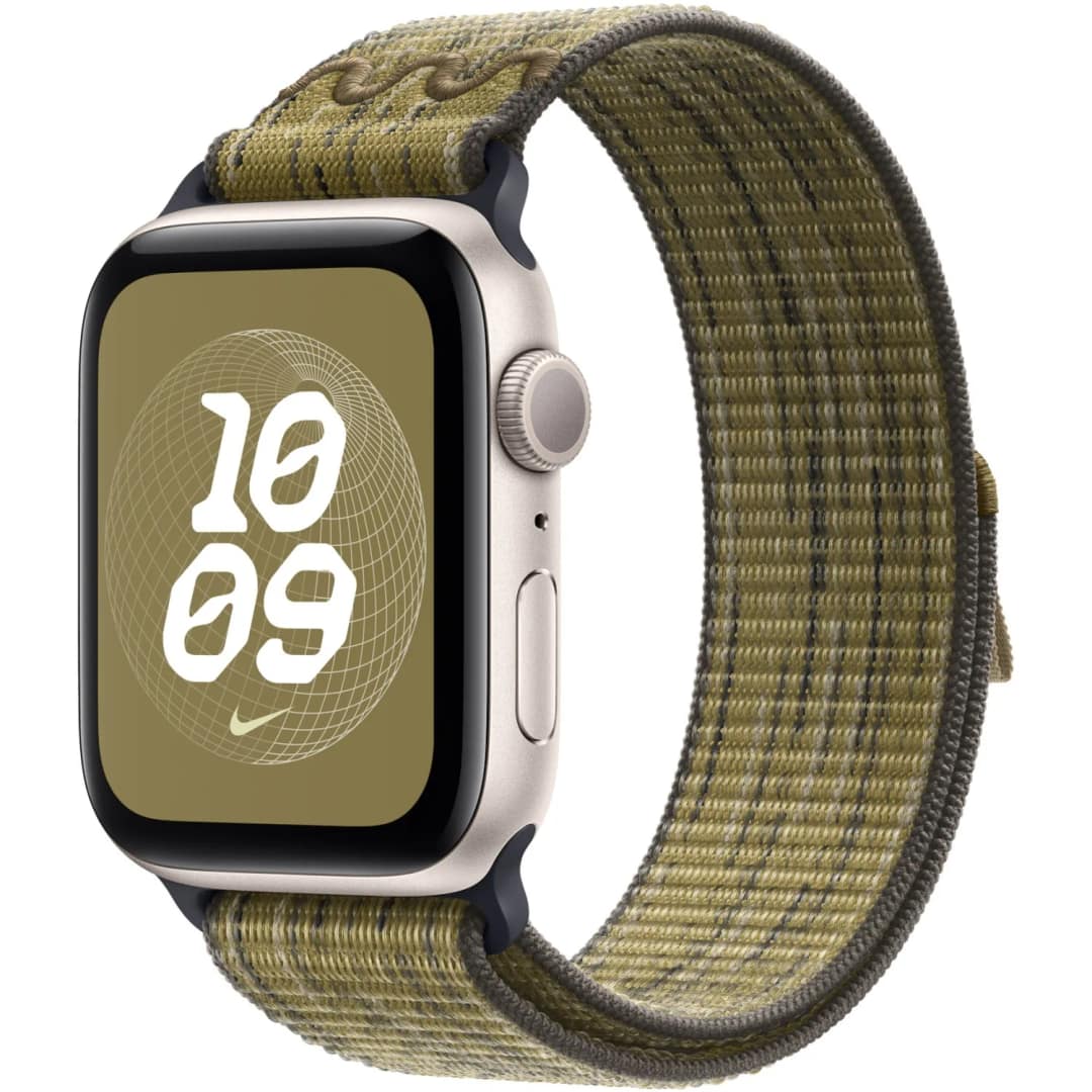 Ремешок Apple Watch 46mm Nike Sport Loop, Green/Grey — фото 2